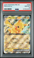 Pikachu ex Pre En-Prismatic Evolutions #28 - Holo PSA 10 - GEM MINT