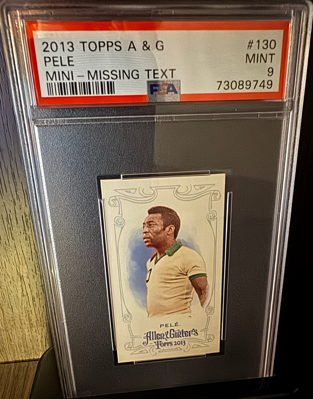 2026 FIFA World Cup - PELE - Topps A&G Mini ('13) - PSA 9 MINT